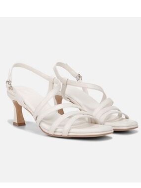 Naturalizer Galaxy white  Strappy Slingback Heeled Sandals NEW